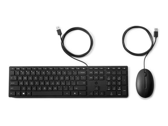 HP Desktop 320MK - ensemble clavier et souris full size - Franais - noir Priphrique d\'entre