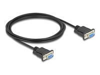 DeLOCK Serielt kabel Sort 2m
