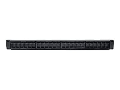 INTELLINET Patchpanel,19,Blank,24Port,1U,Cable Manag.,Black