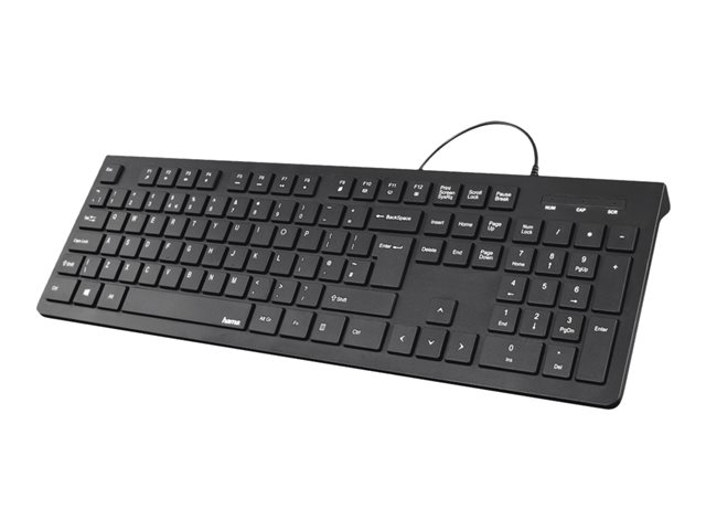 Hama Kc 200 Keyboard Qwertz Uk Black Input Device