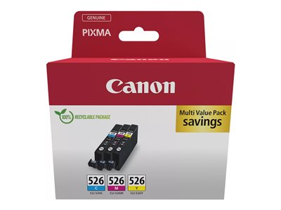 CANON CLI-526 Ink Cartridge C/M/Y Pack - 4541B019