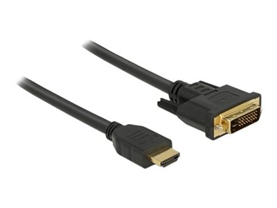 DELOCK Kabel HDMI > DVI 24+1 bidirektional 1.50m schwarz - 85653