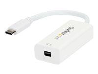 StarTech USB-C to Mini DisplayPort Adapter - 4K 60Hz - White - USB 3.1 Type-C to Mini DP Adapter (CDP2MDP) - video adapter - 