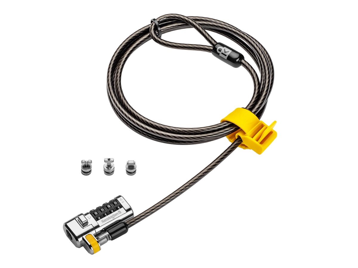Kensington ClickSafe Universal Combination Laptop Lock - Master Coded - bezpečnostní kabelový zámek