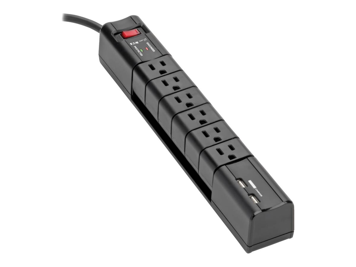 Tripp Lite Surge 6 Outlet 3.4A USB Charger Tablet Smartphone Ipad Iphone