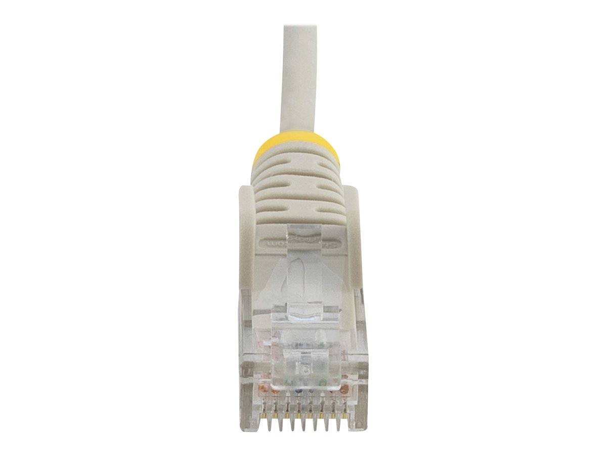 Startech 2m Slim LSZH CAT6 Ethernet Cable 10 Gigabit Snagless RJ45 100W PoE Patch Cord CAT 6 Product shot Close-up 75550