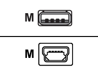 CONNEkT GEAR - USB cable - USB (M) to mini-USB Type B (M) - 2 m