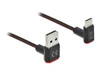 DeLOCK Easy USB Type-C kabel 2m Sort Rød