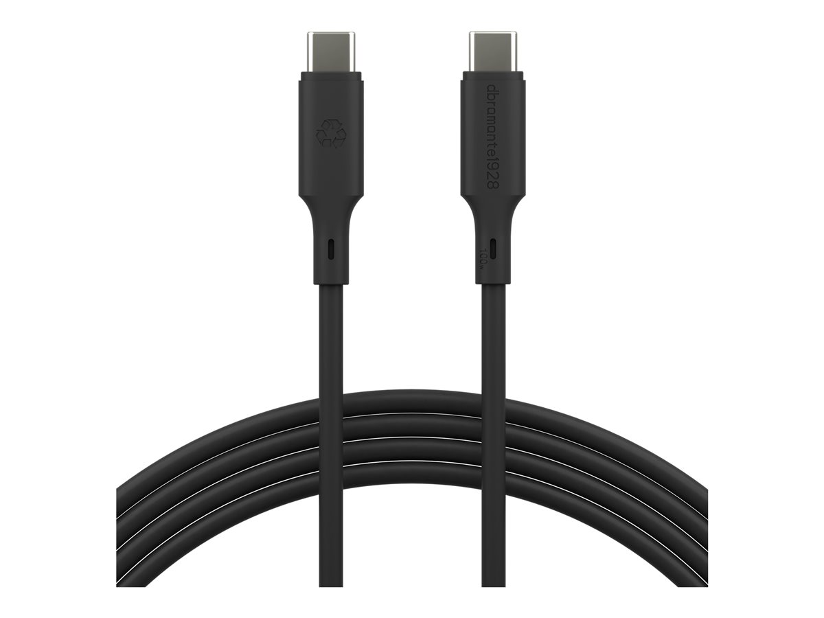 dbramante1928 Sustainable IT EU Wall Charger Supporting Apple iPhone Fast Charging 70W USB-C + 2 Meter USB C-C TPE Cable Black – foto 6