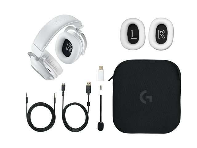 LOGI PRO X 2 LIGHTSPEED Wl Headset WHITE 981-001269