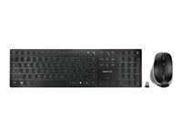 CHERRY DW 9500 SLIM - keyboard and mouse set - QWERTY - UK - grey, black