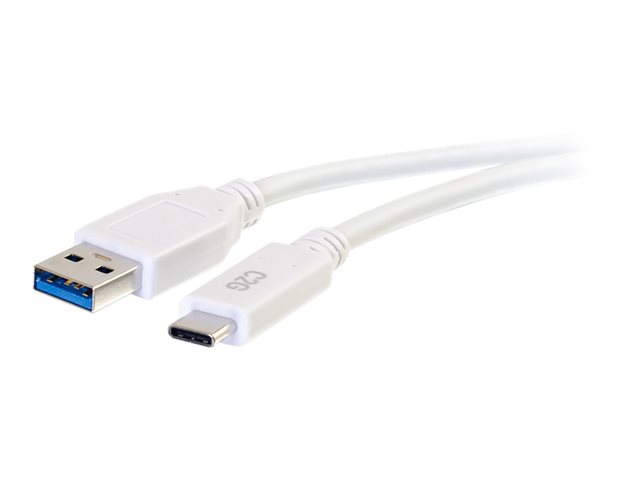 C2G 6ft USB C to USB A Cable - USB 3.2 - 5Gbps - White - M/M - USB kabel typ C - USB typ A do USB-C - 1.83 m – foto 6