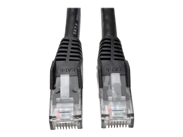 Tripp Lite 7ft Cat6 Gigabit Snagless Molded Patch Cable RJ45 M/M Black 7'