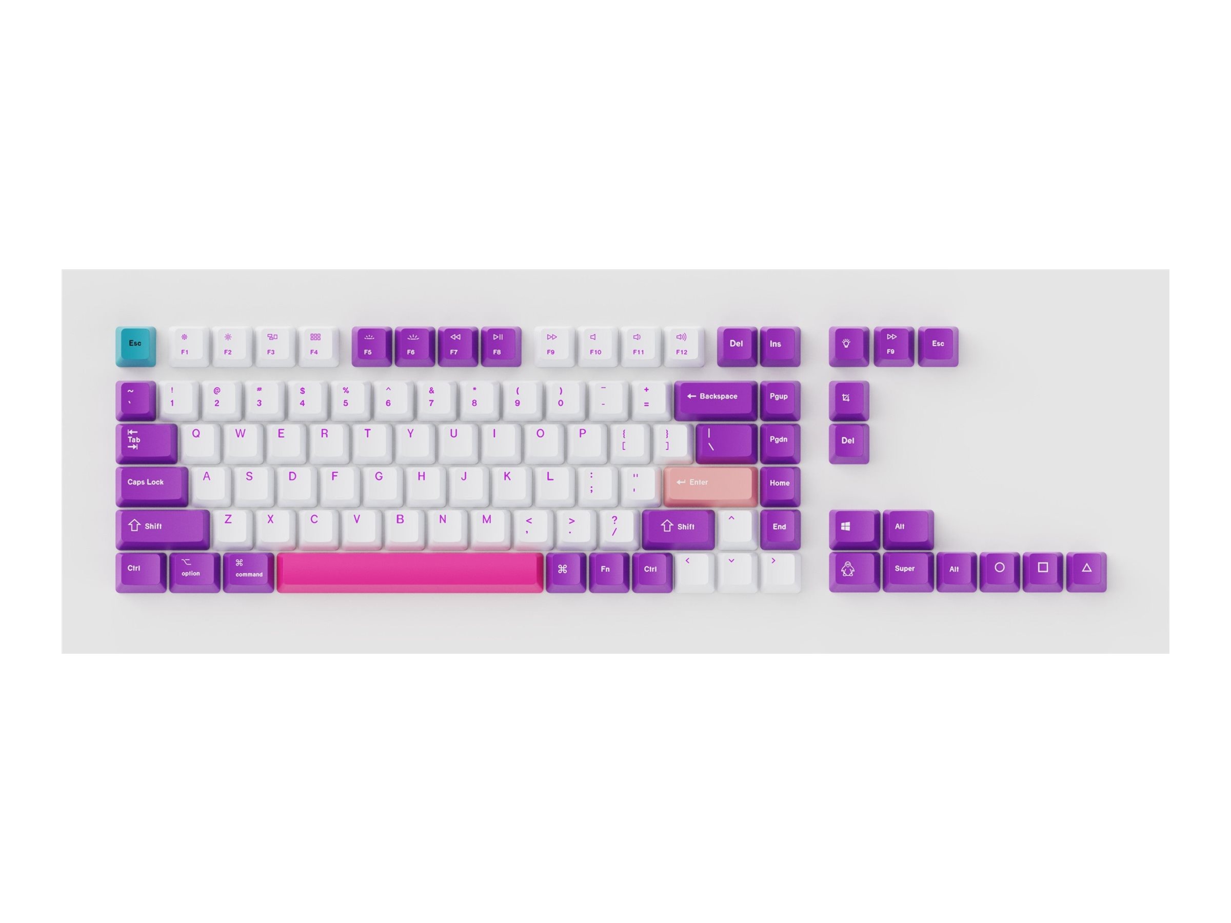 Keychron keycap set OEM dye-sub PBT version Product shot Front 79950