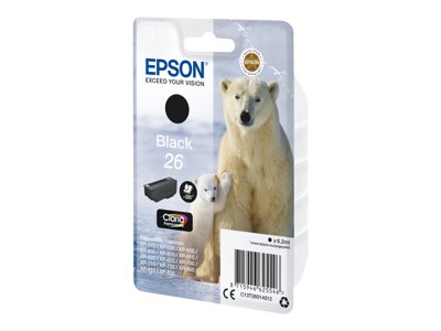 EPSON 4LB 26 black ink claria prem w/s