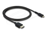 Delock HDMI-kabel 1m Sort