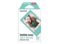 Fujifilm Instax Mini Sky Blue Farvefilm til umiddelbar billedfremstilling (instant film) ISO 800