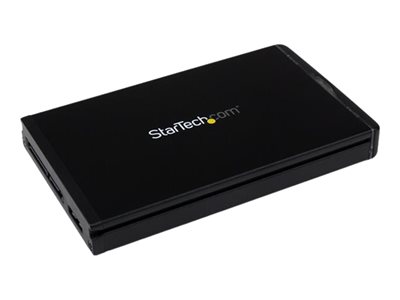StarTech.com USB C Hard Drive Enclosure - 2.5 inch SSD HDD - works with S251BU31REM - Black Aluminum - USB 3.1 10Gbps - Height up to 9.5mm (S251BU31REMD)