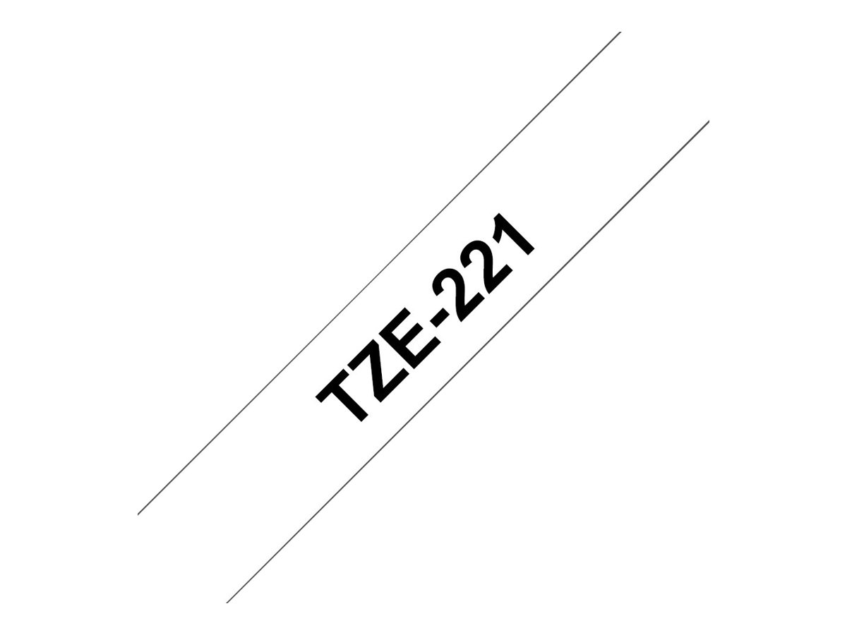 BROTHER P-Touch TZE-221 schwarz auf weiss 9mm