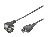 MicroConnect Strøm IEC 60320 C5 Strøm CEE 7/7 (male) Sort 5m Strømkabel