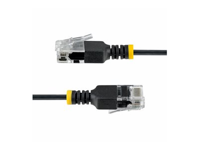 ULTRA SLIM CAT6A CABLE BLACK SLIM SNAGLESS RJ45 UTP PATCH CAB – StarTech.com