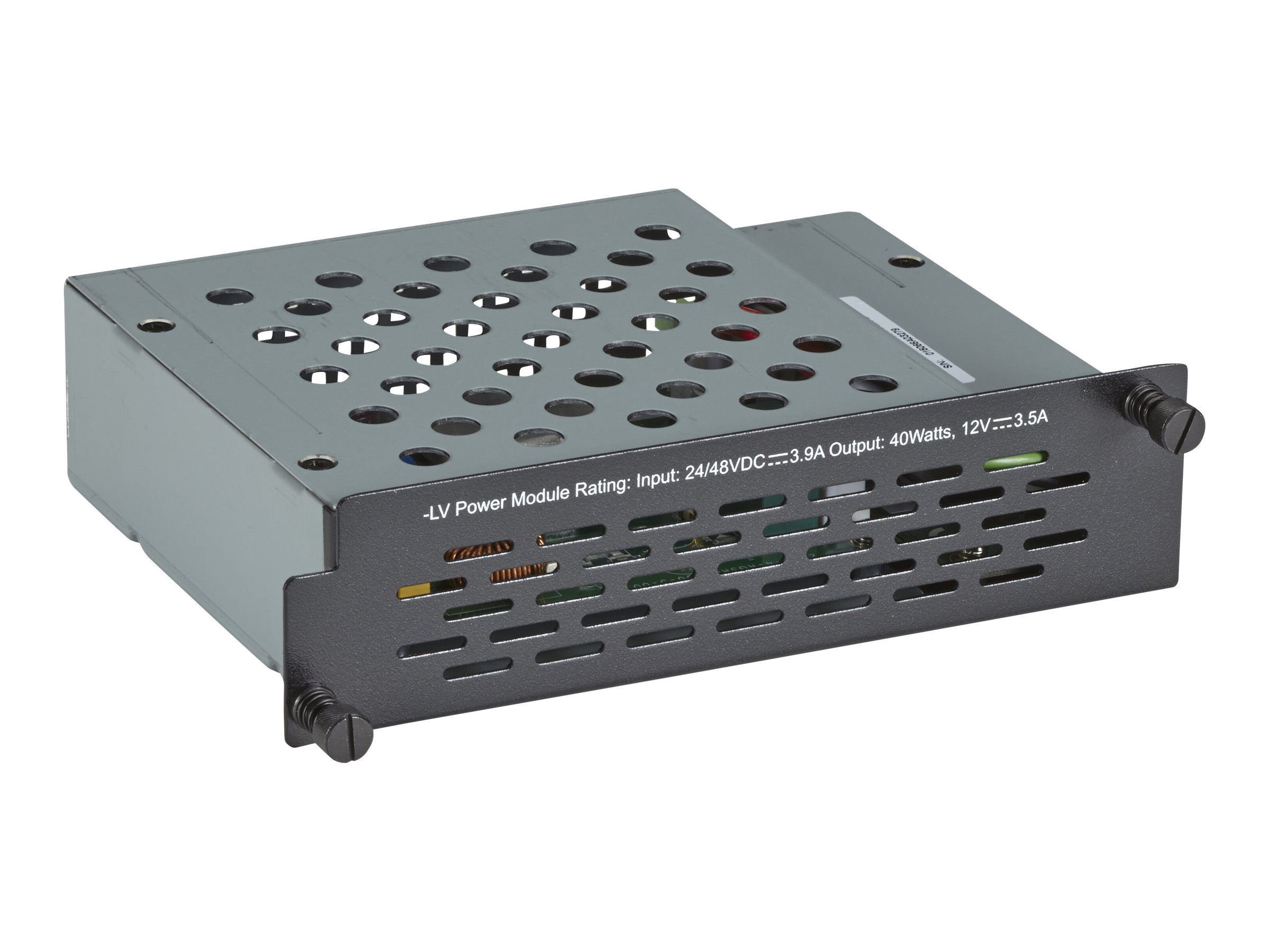 Black Box Industrial Managed Ethernet Switch Power Supply 4-Slot Low-Voltage