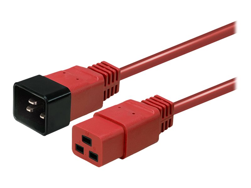 LINDY 2m IEC C19 to C20 Cable Red