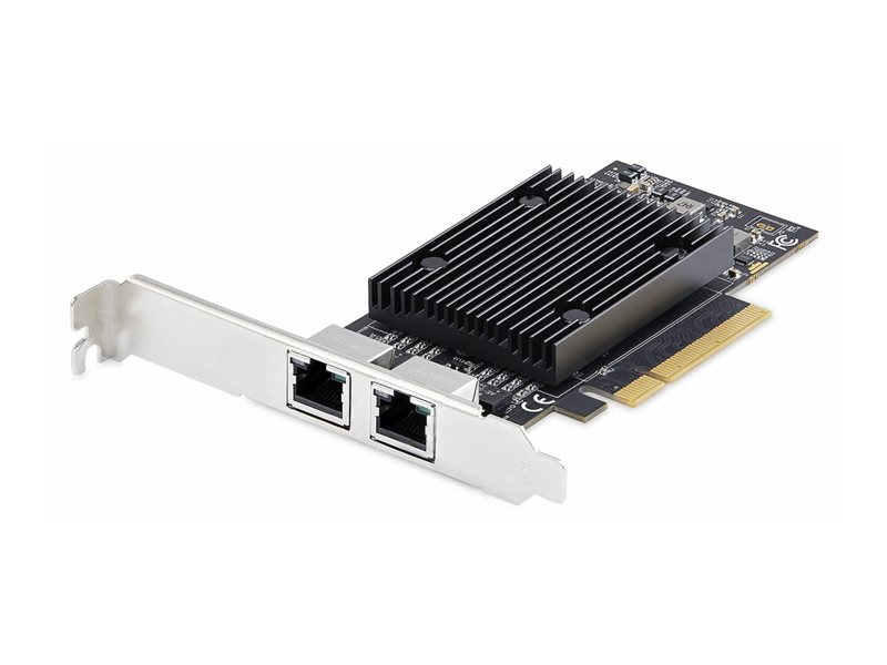 StarTech.com - adaptateur rseau - PCIe 3.0 x8 - Gigabit Ethernet / 10 Gb Ethernet x 2 - Conformit TAA