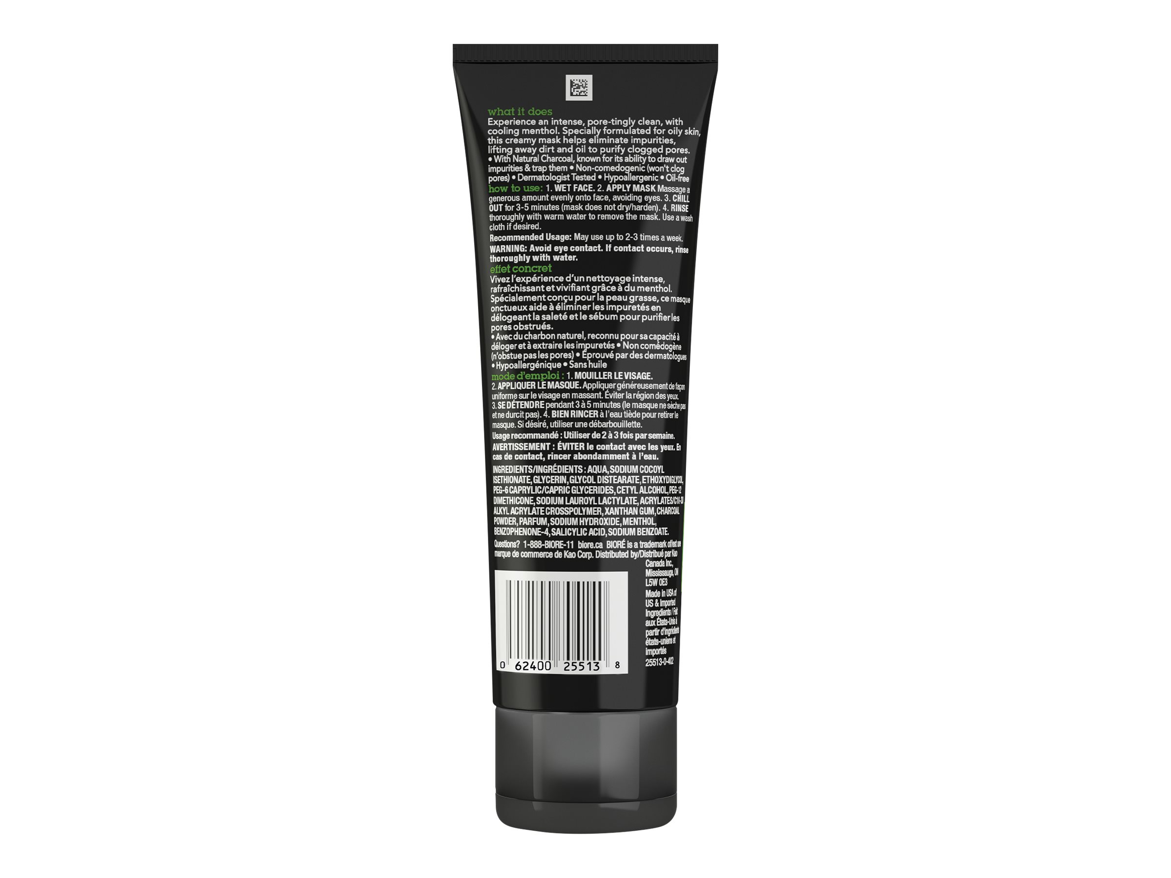 Bioré Charcoal Whipped Purifying Detox Mask - 110g