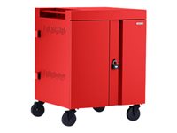 Bretford Cube Charging Cart Cart (charge only) for 16 tablets / notebooks lockable red