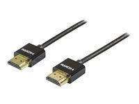 DELTACO HDMI han -> HDMI han 50 cm Sort