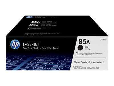 HP 85A - 2-pack - black