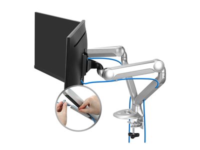 SIIG MTPRO Desk Mount Dual Gas Spring Monitor Arm- 32"