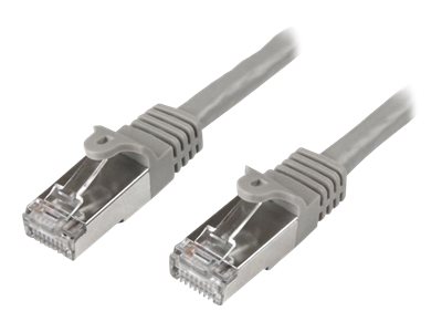 Image of StarTech.com 1m CAT6 Ethernet Cable, 10 Gigabit Shielded Snagless RJ45 100W PoE Patch Cord, CAT 6 10GbE SFTP Network Cable w/Strain Relief, Grey, Fluke Tested/Wiring is UL Certified/TIA - Category 6 - 26AWG (N6SPAT1MGR) - patch cable - 1 m - grey