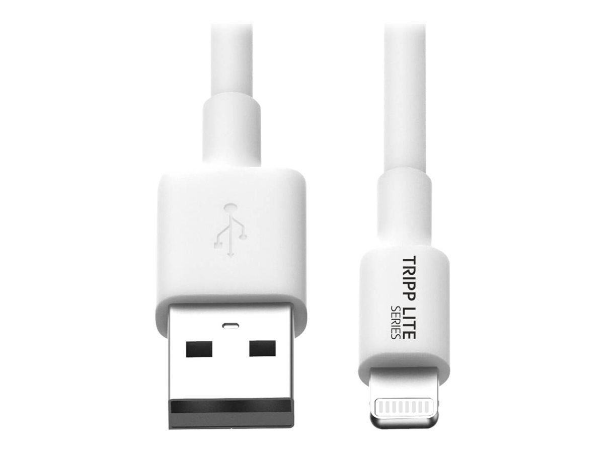 Tripp Lite 10ft Lightning USB/Sync Charge Cable for Apple Iphone / Ipad White 10'