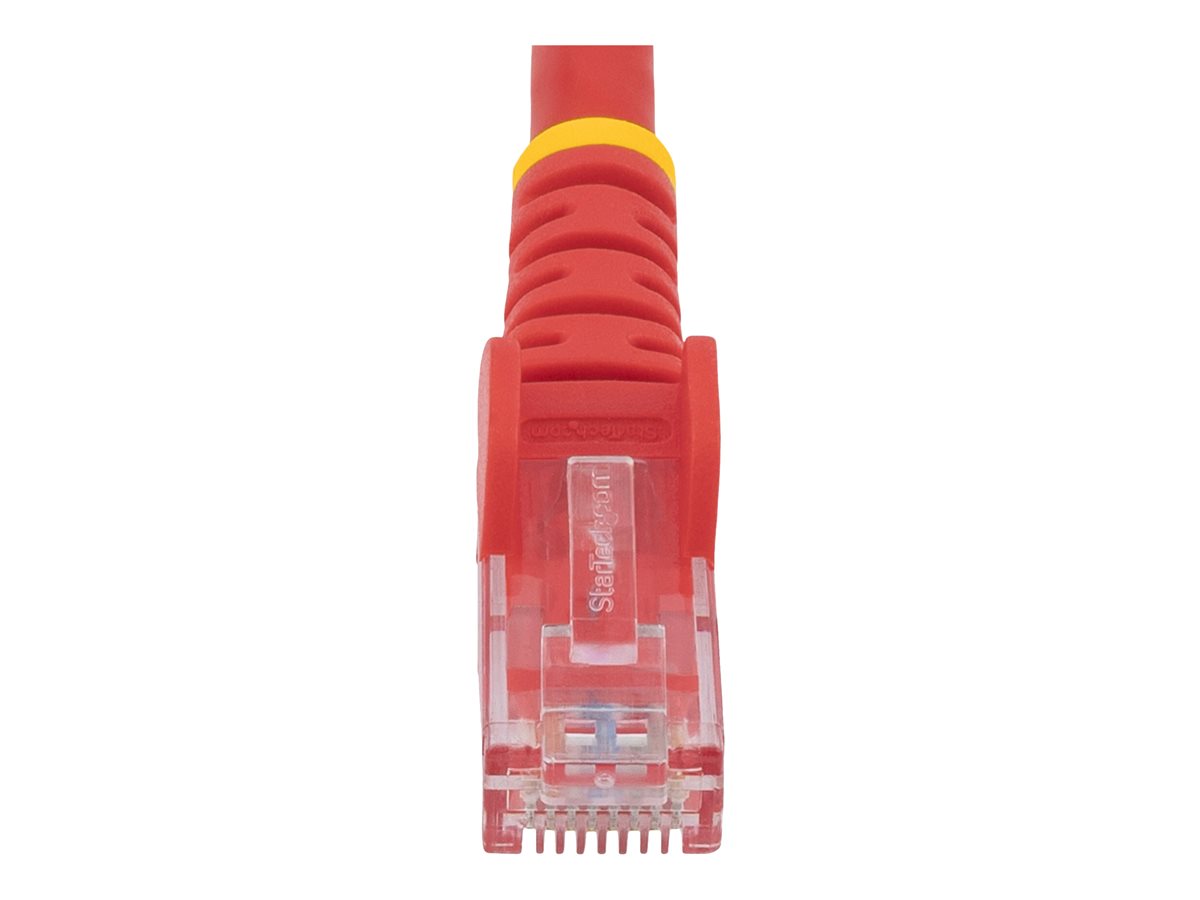 StarTech .com 50cm CAT6 Ethernet Cable, 10 Gigabit Snagless RJ45 650MHz 100W PoE Patch Cord, CAT 6 10GbE UTP Network Cable w/Strain Relief, Red, Wiring is UL Certified/TIA