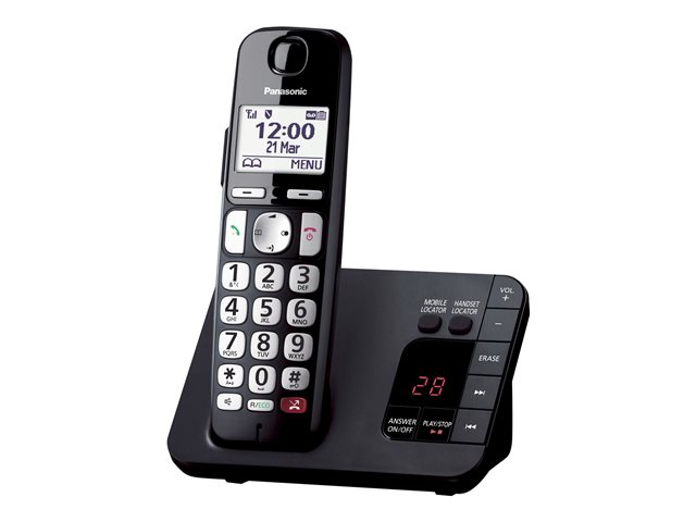 Panasonic Kx Tge822e Cordless Phone Answering System With Caller Id Call Waiting Additional Handset 3 Way Call Capability