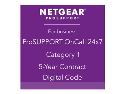 NETGEAR ProSupport OnCall 24x7 Category 1 Technical support phone consulting 5 years 2
