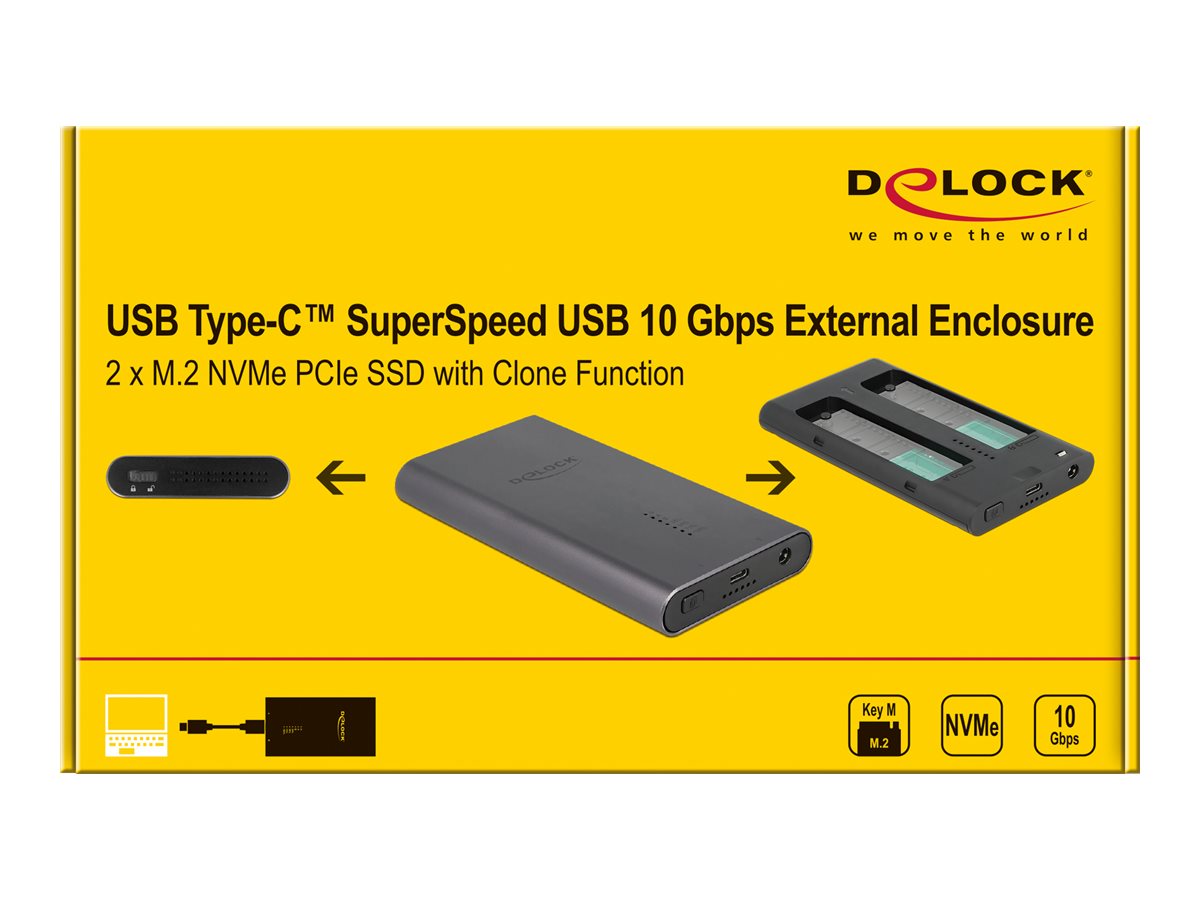 External Enclosure for 2 x M.2 NVMe PCIe – foto 4