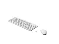 HP 230 - Keyboard and mouse set - wireless - 2.4 GHz - white - for HP 24; Laptop 14, 14s, 15, 15s, 17; Pavilion 24, 27; Pavilion Laptop 13, 14, 15