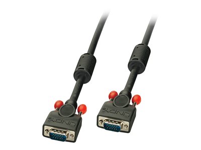 LINDY VGA Kabel M/M schwarz 1m HD15 M/M DDC-fähig - 36372