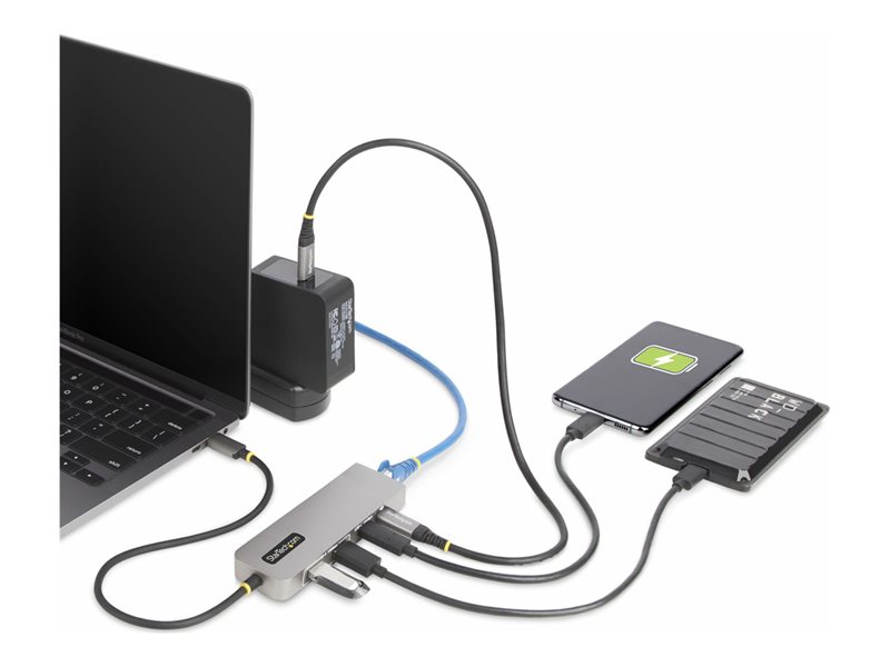 StarTech.com Hub USB-C  3 Ports, 2,5 GbE, PD 100W