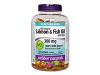 Webber Naturals Wild Alaskan Salmon & Fish Oil Softgels - 300mg - 220's