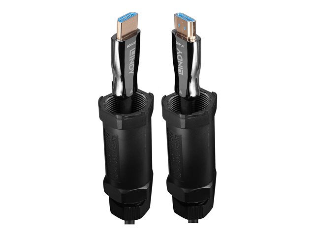 Lindy - Cble HDMI - HDMI mle pour HDMI mle - 10 m - cuivre hybride/fibre optique - noir - blind, support 8K60Hz (7680 x 4320), support 4K120Hz (3840 x 2160)