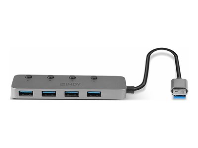 LINDY 4 Port USB 3.0 Hub mit Ein/Aussch, LINDY 43309 43309 (BILD5)