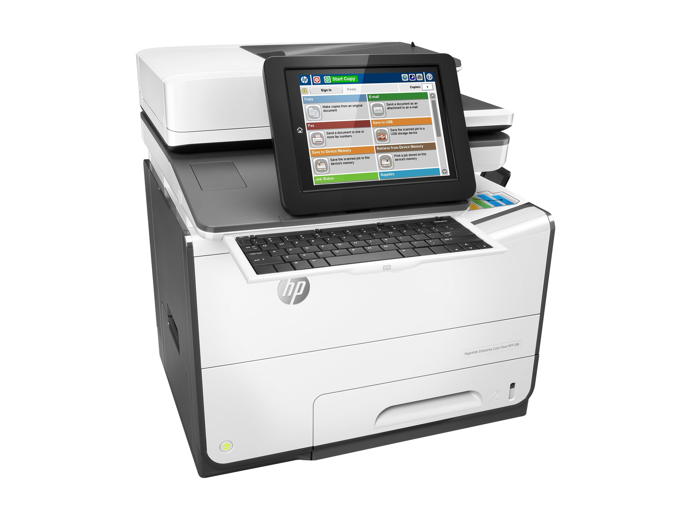 HP PageWide Enterprise Color Flow MFP 586z | Overview, Specs