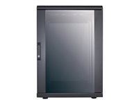 Intellinet Network Cabinet, Free Standing (Standard), 16U, Usable Depth 123 to 373mm/Width 503mm, Black, Flatpack, Max 1500kg