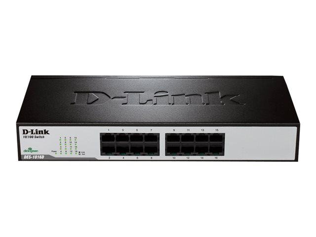 DLINK 16xRJ45 10/100 unmanaged 16port