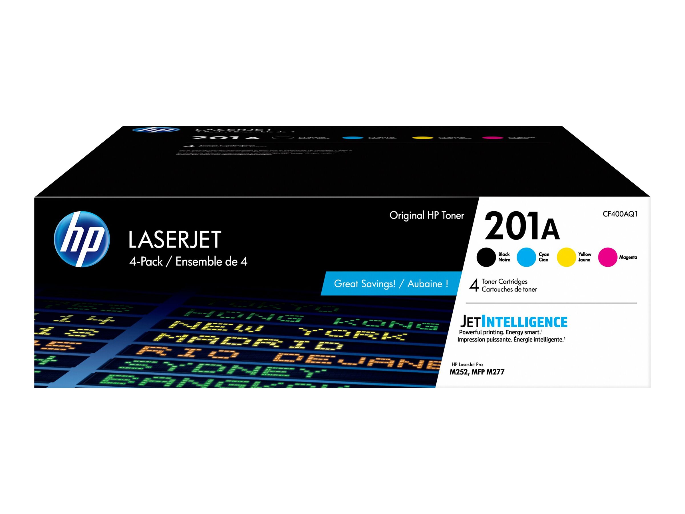 HP 201A - 4-pack - black, yellow, cyan, magenta