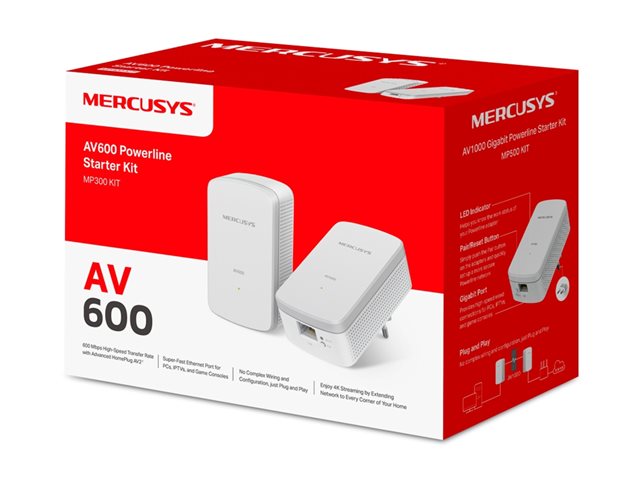 Mercusys MP300 KIT V1 - Starter Kit - sada napájecího adaptéru - zapojitelný do zdi – foto 4